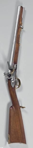 null Carabine de cavalerie à silex modèle 1793, canon octogonal légèrement tromblonné...