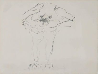 Willem DE KOONING (1904 - 1997) Clam Digger, 1966 40 x 30,8 cm. Lithographie en noir...