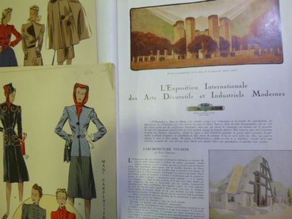null Les Créations Parisiennes - la Mode est un art, Octobre 1939. In.8° sous chemise,...