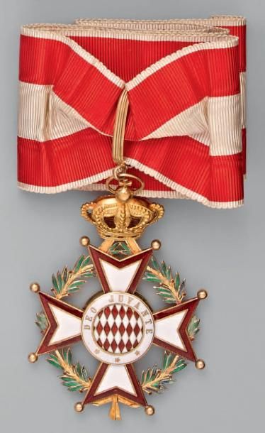 null Croix de commandeur de l'ordre de Saint-Charles en or, émaillée; belle fabrication;...