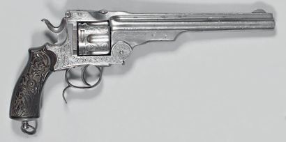 null Revolver de type Smith & Wesson, new model russian, contrefaçon belge, à percussion...