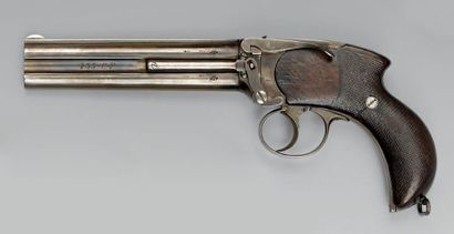 null Pistolet d'officier Lancaster modèle 1881, deux canons superposés basculants,...