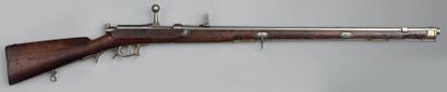 null Carabine Dreyse de chasseur modèle 1865, fort canon octogonal avec hausse à...