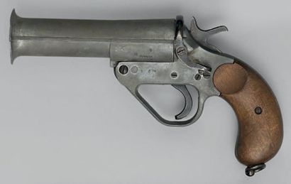 Pistolet Webley, canon tromblonné en métal...