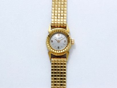 PATEK PHILIPPE Montre bracelet de dame en or 18 K, cadran ivoire avec chiffres arabes...