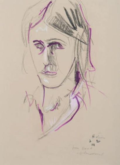 Jean HÉLION, ensemble de dix oeuvres (1904 - 1987) Portrait de David, 1980 Technique...