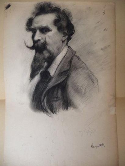 Portrait de Zo d'Axa - circa 1892 Dessin...
