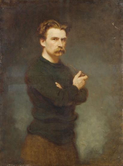Portrait d'homme à la pipe - 1907, vraisemblablement...