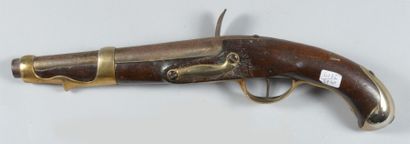 null Pistolet de cavalerie à silex, modèle 1763/66, platine signée de la Manufacture...