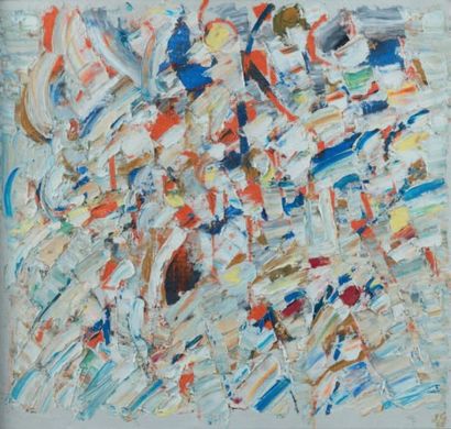 Jacques GERMAIN (1915 - 2001) Sans titre, 1965 Huile sur toile, signée des initiales...