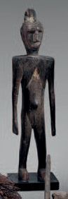 null Mossi. (Burkina-Faso). Statue féminine debout, les bras pendants le long du...