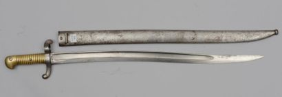 null Sabre-baionnette, modèle 1842 M59, signé sur le dos de la lame: «Mre Impale...