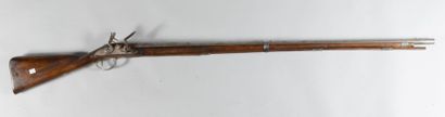 null Fusil a silex d'infanterie, modèle 1717 (composite, remis en bois)
