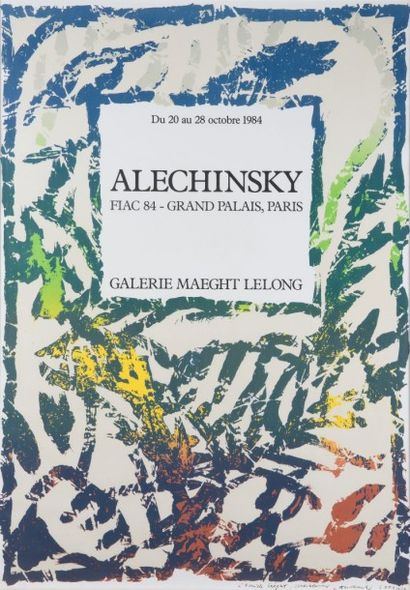 Pierre Alechinsky (né en 1927) 
Affiche pour la Fiac, au Grand Palais, 1984
Galerie...