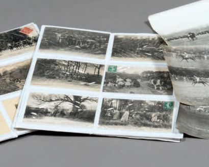null Ensemble de 24 cartes postales anciennes concernant l'Equipage
Champchevrier...