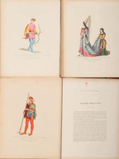 null Costumes Historiques des XIIe, XIIIe, XIVe et XVe siècle. Duplessis (1860),...