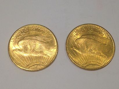 null 2 pièces de 20 dollars or (1925)