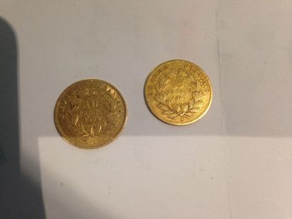null 2 pièces de 10 francs or (1856)