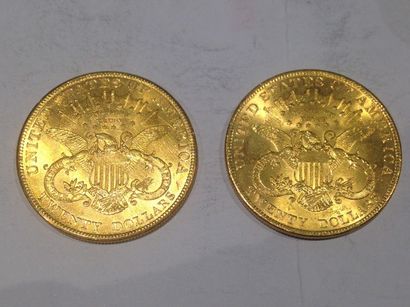 null 2 pièces de 20 dollars or (1904)