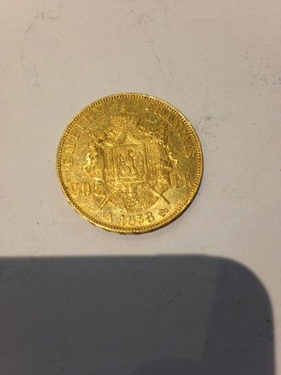 null Pièce de 50 Francs or 1858