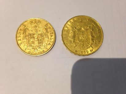 null Pièce de 40 lires or Italie
Pièce de 50 Francs or 1859
