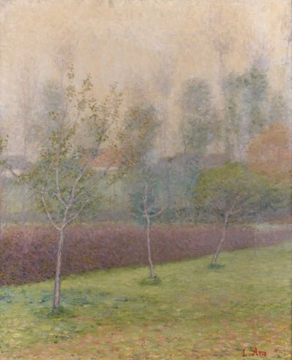 Louis ANQUETIN (1861-1932) Paysage aux trois arbres Huile sur toile, 72 x 59 cm Signée...