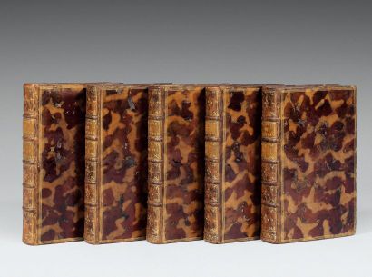 BOILEAU DESPRÉAUX (Nicolas). OEuvres. Paris, Chez David et Durand, 1747. 5 volumes...
