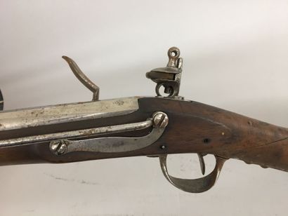 null Mousqueton de cavalerie à silex modèle 1786, canon à pans puis rond fabrication...