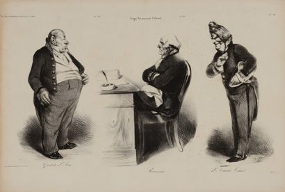 null Honoré DAUMIER (1808- 1879) Girod de l'Ain J.-Joseph Rousseau Amiral Verhuel....