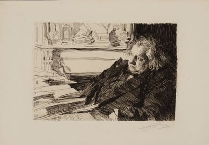 Anders ZORN (1850 1920) Portrait d'Ernest...
