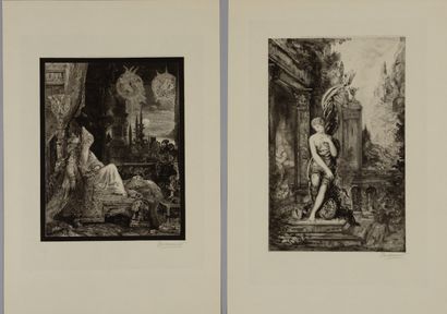null Félix BRACQUEMOND (1833-1914) Les Fables de La Fontaine : série des 6 planches...