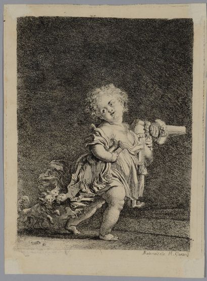 null Jean Honoré FRAGONARD (1732 1806) d'après Mosieur Fanfan, gravé par Marguerite...