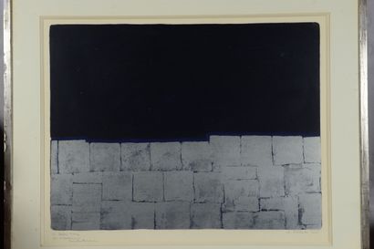null Ana Eva BERGMAN (1909-1987) - Composition. 1963 - Lithographie sur vélin, dédicacée...