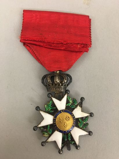 null Croix de chevalier de l'Ordre de la Légion d'honneur en argent émaillé, modèle...