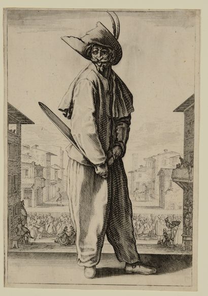 null Jacques CALLOT (1592-1635) Le Zani ou Scapin de la série « Les trois Pantalons »....