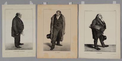 null Honoré DAUMIER (1808-1879) La Caricature : 22 planches de portraits de célébrités...
