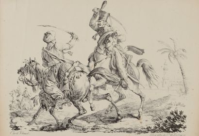Carle VERNET (1758-1836) - Deux hussards...