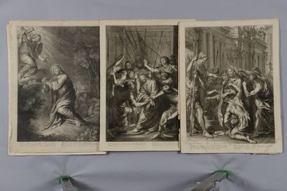 null Grégoire HURET (1610-1670) - La Passion de Jésus-Christ. - planches II, VI,...