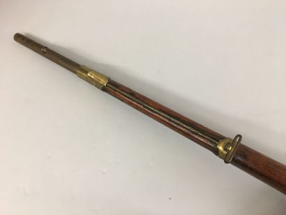 null Mousqueton de gendarmerie, modèle 1857 à percussion, canon daté de 1865 ; queue...