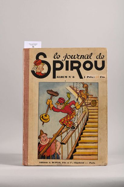 null JOURNAL DE SPIROU
Reliure 6 avant guerre comprenant les numéros 1 à 19 de 1940
Cahier...