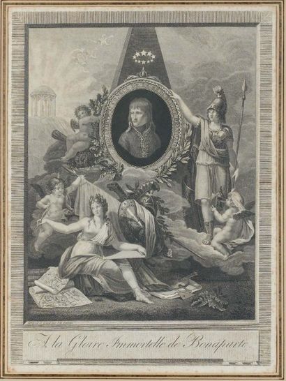 null "À la gloire immortelle de Bonaparte", gravure composée et gravée par J. B....