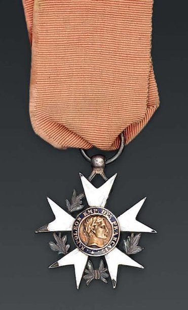 null Croix de chevalier de l'ordre de la Légion d'Honneur, premier type, en argent,...