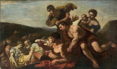 Attribué à Francesco de MURA (Naples 1696 - 1782) Scène de l'Ancien Testament Toile...