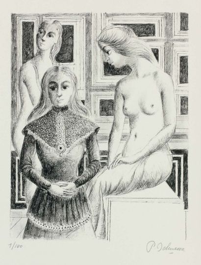 null Femmes au tabouret - 1975 (M. Jacob 94). 32 x 25 cm. Lithographie en noir. Epreuve...