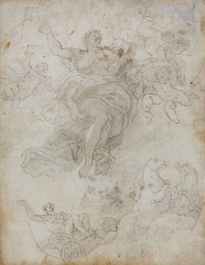 Attribué à Francesco SOLIMENA (Canale di Serino 1657 - Barra 1747) Etude pour un... Gazette Drouot