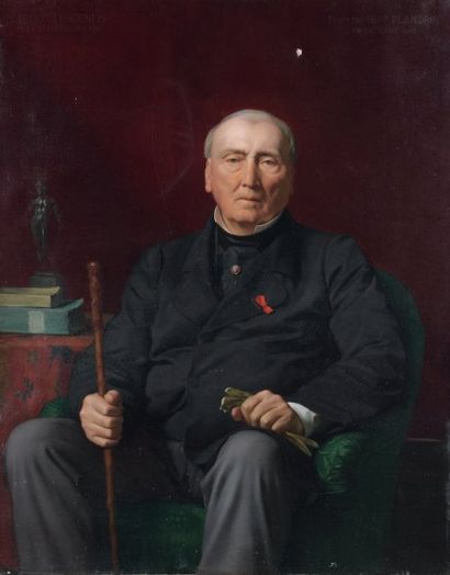 Hippolyte FLANDRIN (Lyon 1809 - Rome 1864) Portrait de Monsieur Marcotte de Genlis...