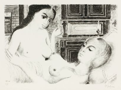null Le sommeil - 1970. (M. Jacob 44). 46,2 x 65 cm. Lithographie en noir. Epreuve...