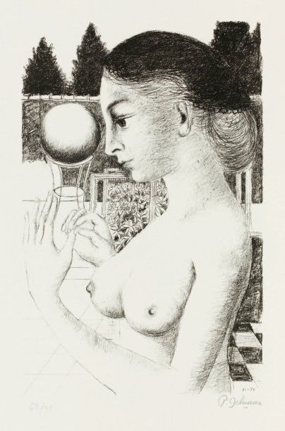 Femme à la boule - 1971. (M. Jacob 54). 50...