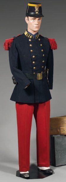 Mannequin de troupe du 114e régiment d'infanterie,...