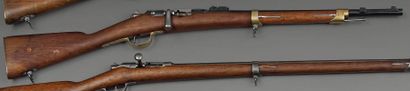 null Mousqueton d'artillerie modèle 1866/1874 M 80, canon bleui daté : "S 1873" ;...